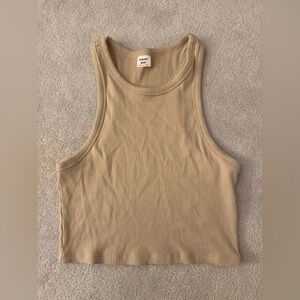 Sunday Best Tan Ribbed Tank Top